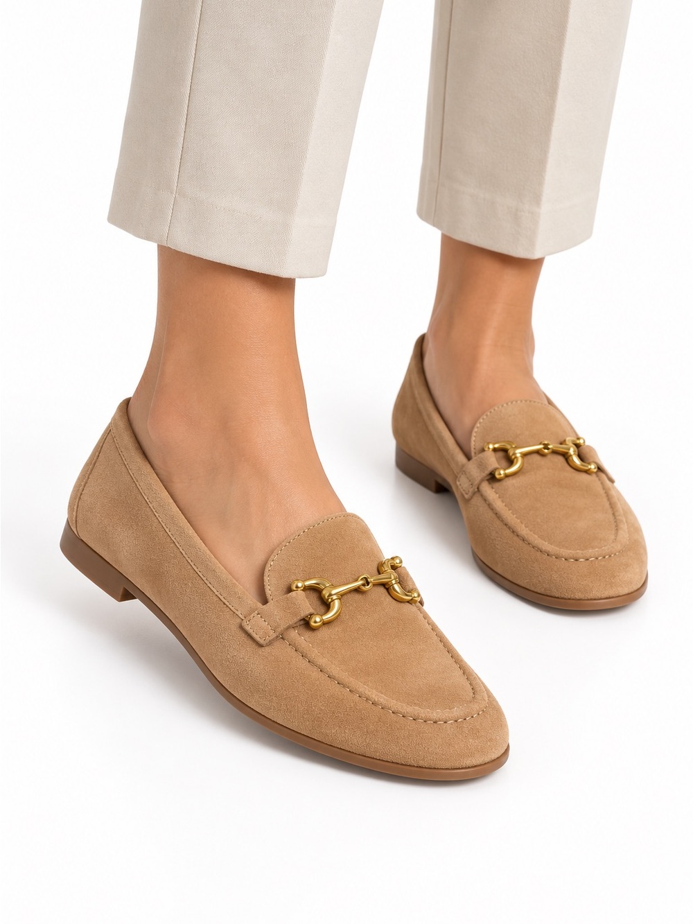 Torrid Vintage Y2K Clean Tan Suede Slip On Loafers Women's Size 11